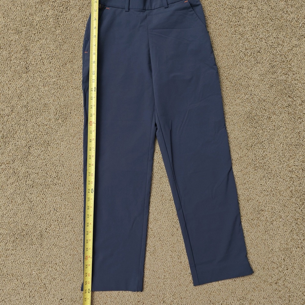 KJUS Women Collagen Straight Pants Navy Blue Slim‎ Fit Golf Trousers Size XS - Picture 9 of 14